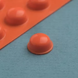 Bump Dots - 25 Small Orange Round