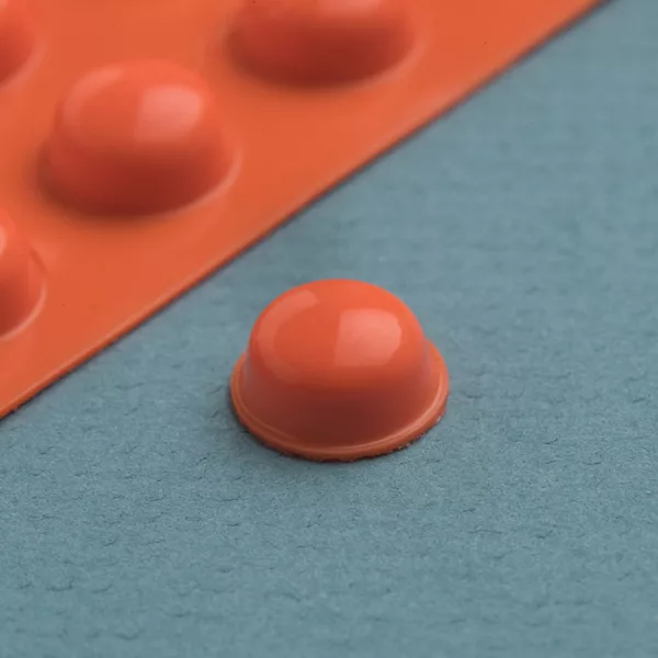 Bump Dots - 25 Small Orange Round