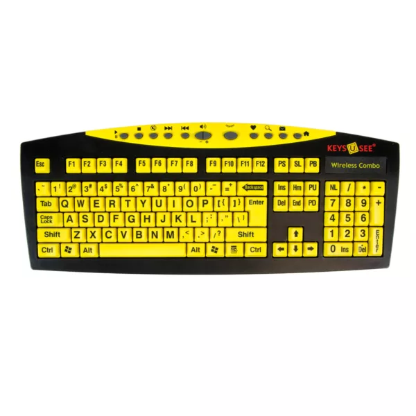 KEYS-U-SEE Wireless Large Print Keyboard w/ Mouse